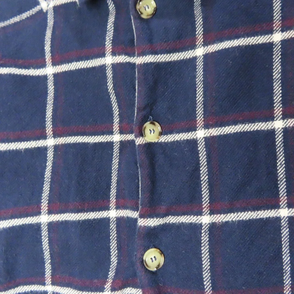 LOIR Paris Kids‎ Jacket 36 mos Navy Windowpane Plaid French Designer Cotton Coat